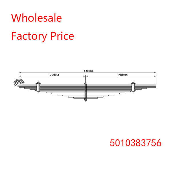 5010383756 For RENAULT Heavy Duty Vehicle Front Axle Leaf Spring Wholesale