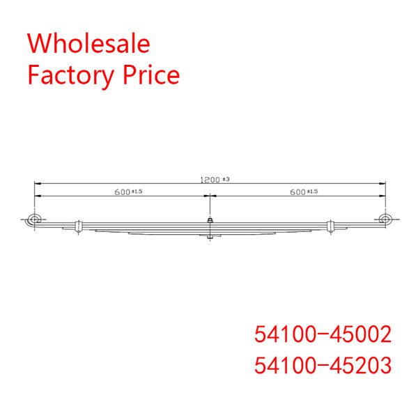 54100-45002, 54100-45203 HYUNDAI Front Leaf Spring Wholesale