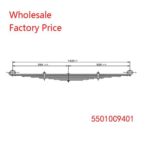 55010C9401 For Nissan Patrol Light Duty Vehicle Rear Axle Leaf Spring Wholesale