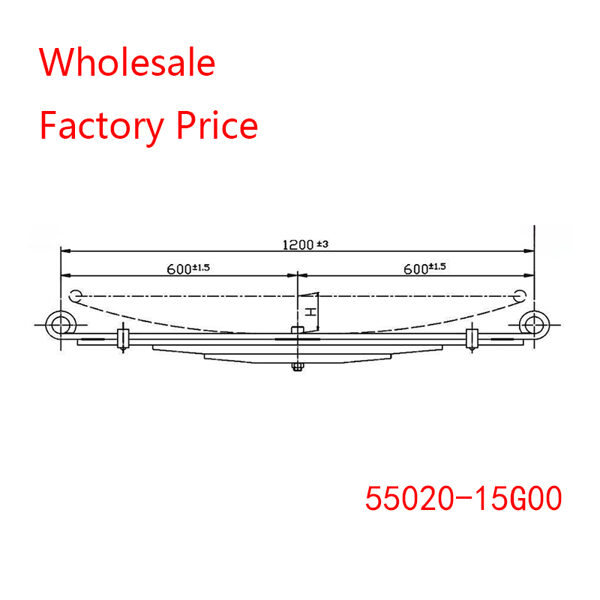 55020-15G00 For Nissan Light Duty Vehicle Rear Axle Leaf Spring Wholesale