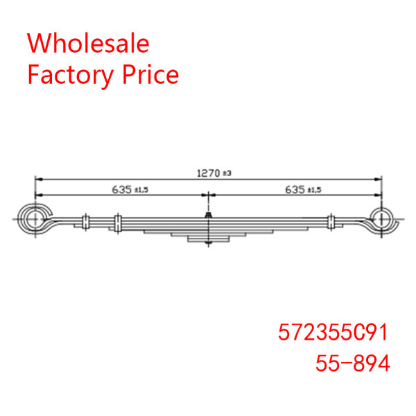 572355C91, 55-894 Navistar Heavy Duty Vehicle Front Axle Leaf Spring Wholesale