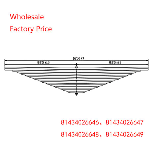 Rear Spring 81434026646, 81434026647, 81434026648, 81434026649, 72943000 for MAN TGA 41 360 AR Wholesale