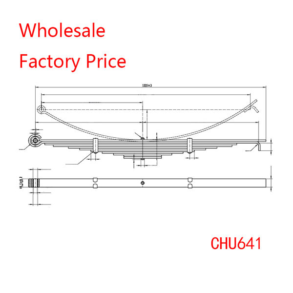 CHU641 for Parabolic Trailer Leaf Spring Wholesale